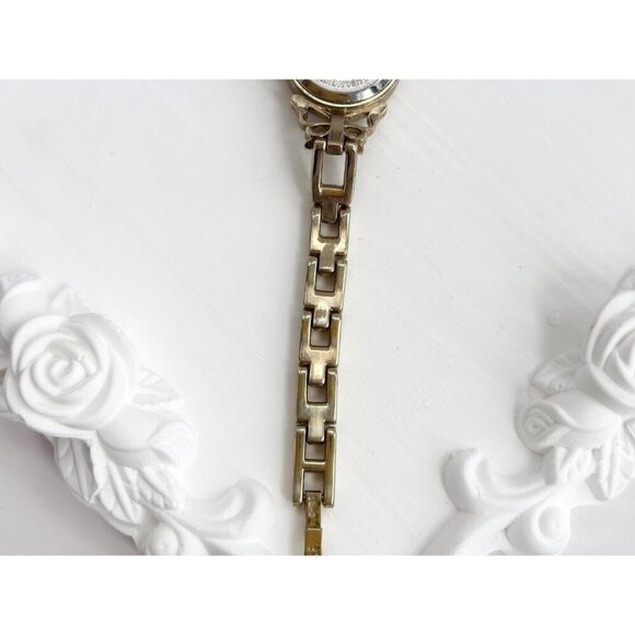 L.E.I. Butterfly 90's Rhinestoned Vintage Women's Wristwatch - 15 mm - WORKS! - Picture 8 of 10
